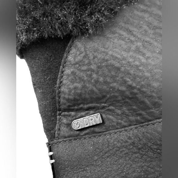 Merrell Tremblant Ezra Waterproof Winter Snow Boots Black Suede Leather SZ 9 - Picture 6 of 10